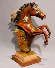 Christopher Powell's Red Horse 13" tall x 8.5" wide found at The Native American Trading Company in Denver Colorado