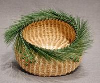 Horsehair Basket 1.5" x 2.5" weaver Linda Aquilar Chumash