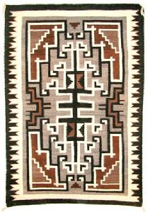 Native American Trading Company Navajo Two Grey Hills Rug, Blankets and Tapestries to choose from.