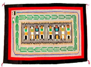 Native American Trading Company Navajo Ye'ii w/Rainbow Ye'ii Rug, Blankets and Tapestries to choose from.